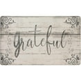 thumbnail image 1 of SoHome Cozy Living Grateful Floral Anti-Fatigue Kitchen Mat, Grey/Cream, 17.5"x30", 1 of 13