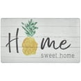 thumbnail image 1 of SoHome Cozy Living Home Sweet Home Pineapple Anti-Fatigue Kitchen Mat, Grey/Yellow, 20"x36", 1 of 7