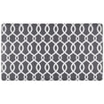 thumbnail image 1 of SoHome Cozy Living Kochi Lattice Anti-Fatigue Kitchen Mat, Black/White, 20"x36", 1 of 7