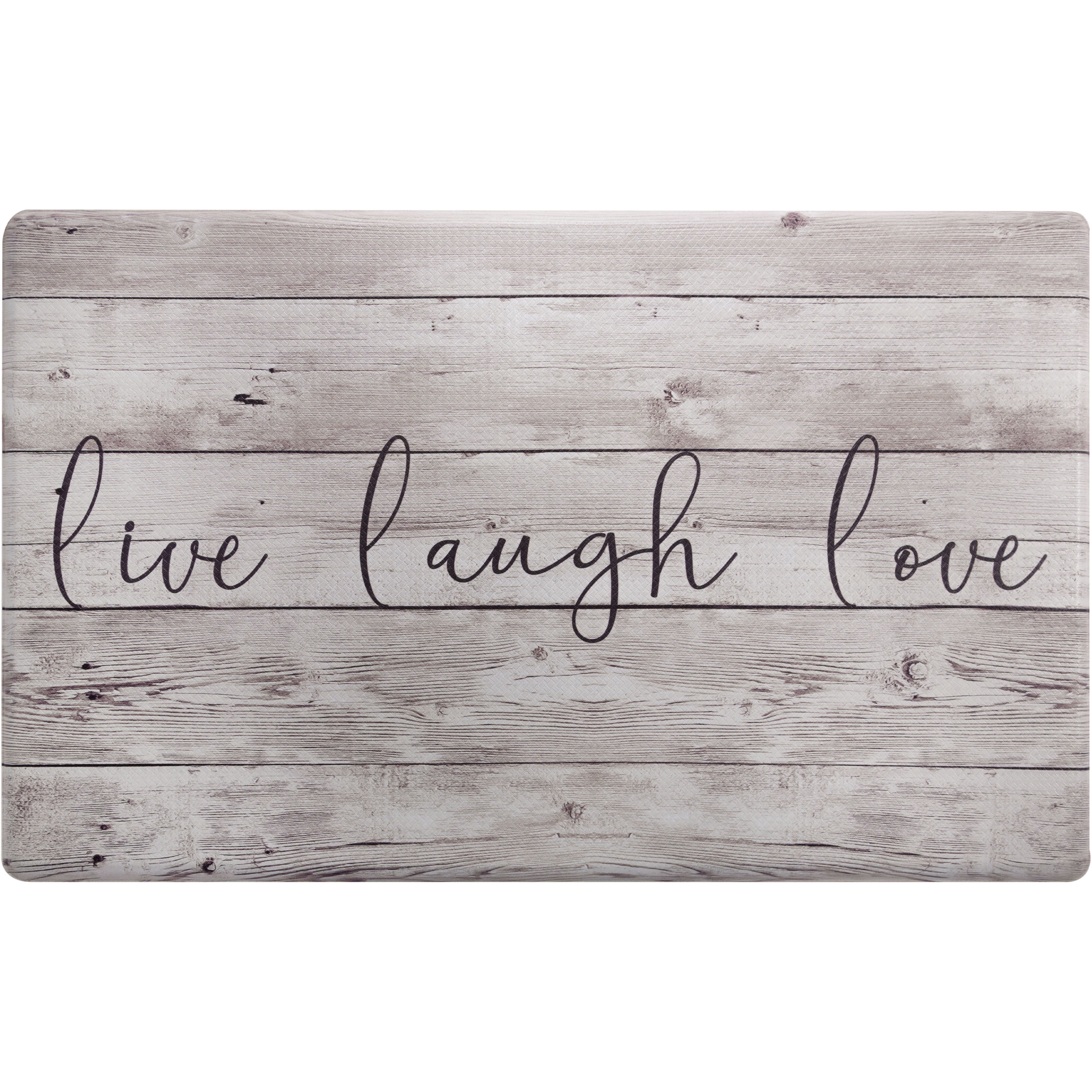 SoHome Cozy Living Live Laugh Love AntiFatigue Kitchen Mat, Beige/Brown, 20"x36"