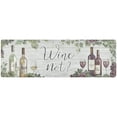 thumbnail image 1 of SoHome Cozy Living Wine Not Runner Anti-Fatigue Kitchen Mat, Grey/Red, 17.5"x55", 1 of 7