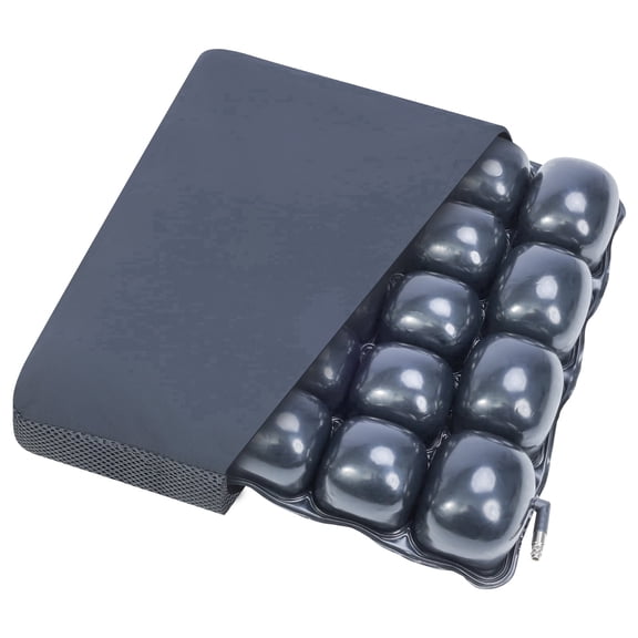 Soaids Inflatable Pressure Relief Air Cell Cushion for Wheelchair & Mobility Scooter, Breathable Cooling Seat Cushion for Pain Relief, Anti Bedsores, Long Sitting, Medical & Office Use (16" x 16")