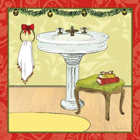 Soak Awhile - Holiday Sink Canvas Art - Sue Schlabach (24 x 24)