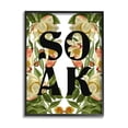 thumbnail image 1 of Soak Bathroom Floral Sign Botanical & Floral Graphic Art Black Framed Art Print Wall Art, 1 of 7