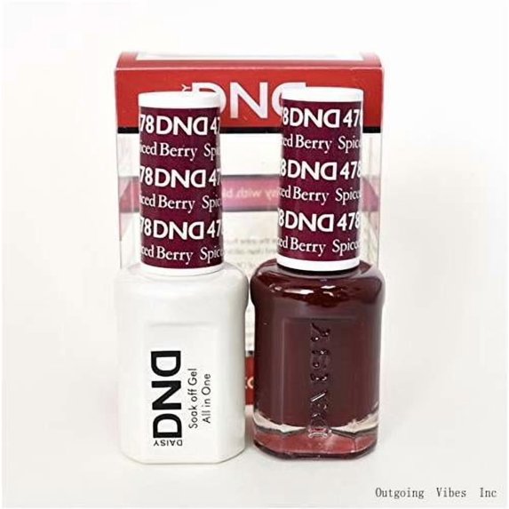 Soak Off Gel Polish Dual Matching Color Set 478, Spiced Berry By Duo Gel
