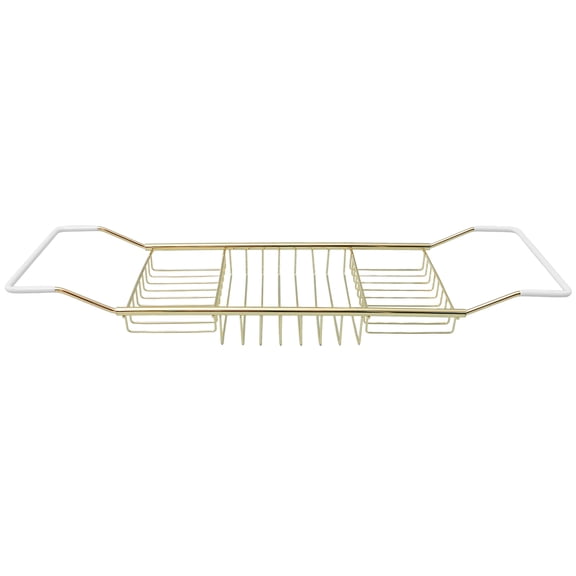 NUOLUX Portable Golden Bathtub Stand Stainless Steel Storage Basket for Bathroom Use