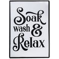 thumbnail image 1 of Soak Wash Relax Metal Sign, 1 of 3
