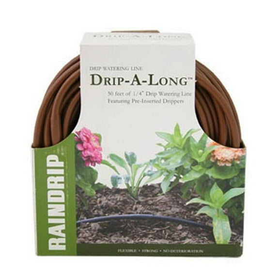 Soaker Hose, Brown Poly, 1/4" X 50', Raindrip, R283DT