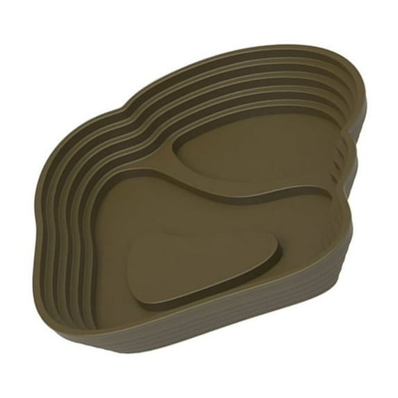 Soaking Pool with Step Ramps, Multi-Level Bathing Basin for Turtles & Amphibians Feeding Habitat