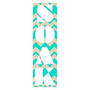 Soaking in Chevron Canvas Art - SD Graphics Studio (12 x 36)