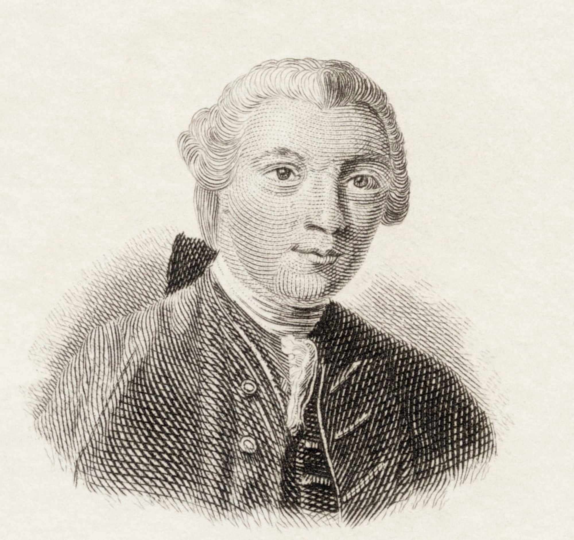 Soame Jenyns 1704 To 1787 English Writer From Crabbs Historical Dictionary Published 1825 Canvas Art - Ken Welsh Design Pics (30 x 28)
