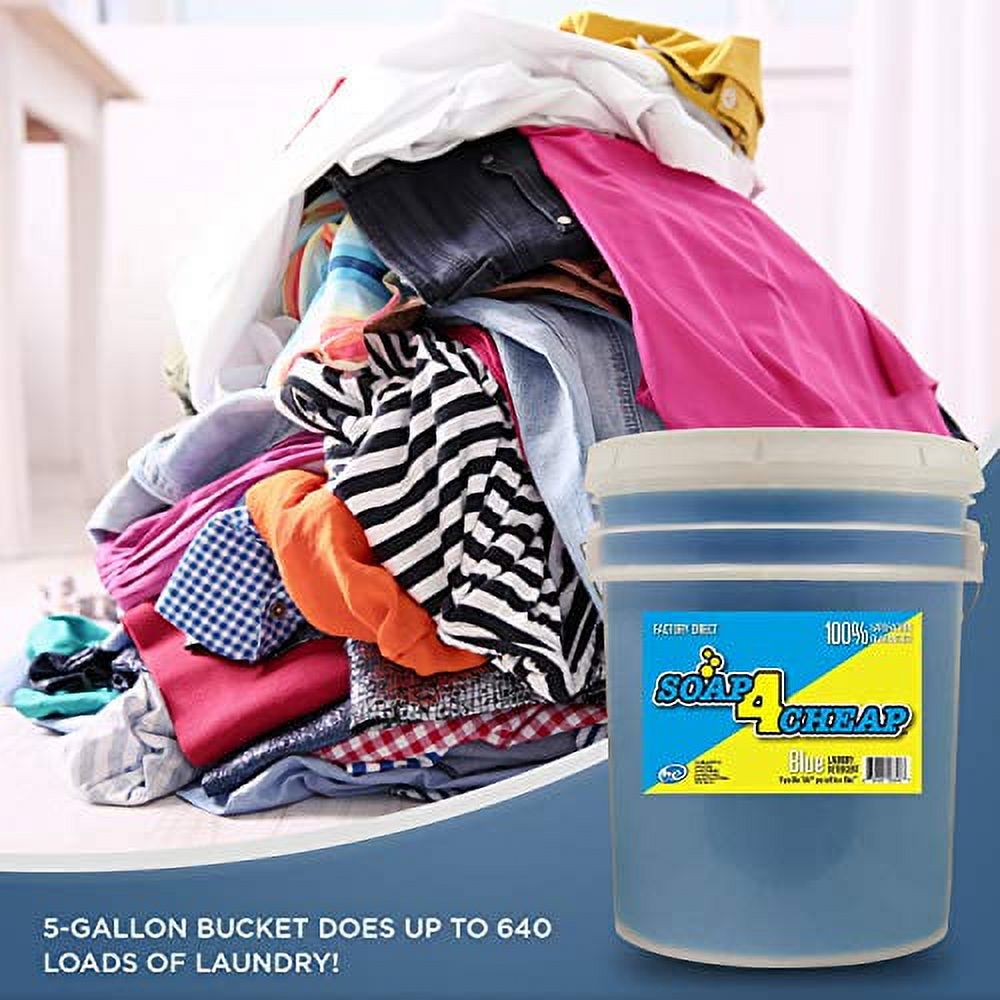 Soap 4 Cheap Liquid Laundry Detergent 640 Loads per Bucket 5 Gallons