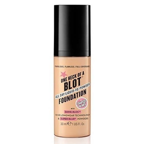 Soap And Glory One Heck Of A Blot All Day Liquid-To-Powder Foundation For Oily Skin Caramel 30ml