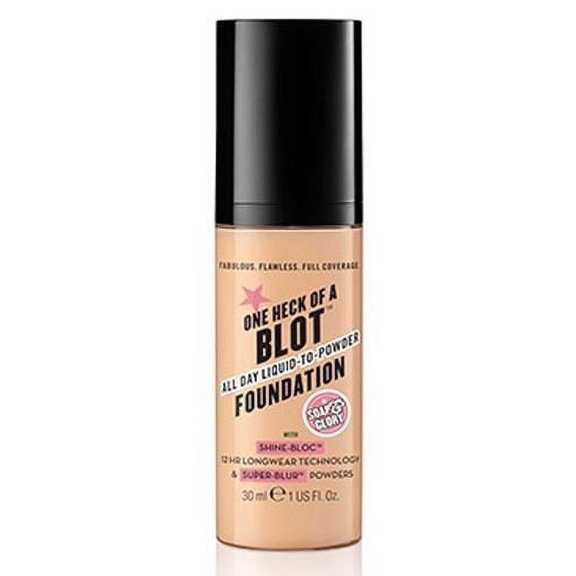 Soap And Glory One Heck Of A Blot All Day Liquid-To-Powder Foundation For Oily Skin Caramel 30ml