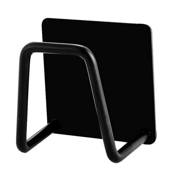 Soap And Sponge Holder For The Kitchen Sink Kitchen Stainless Steel Adhesive Sponge Holder Dishcloth Brush Storage Holder Sink Caddy Proof Black