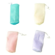 Soap Bag, Bar Soap Pouch,Soap Bags For Soap Bars,Colored Mesh Soap Saver Bag Pouch Mesh Net Waste Plastic-Free Exfoliating Foaming And Drying Soap Holder For Shower 4 Pack