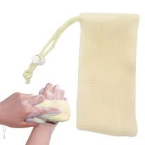 Soap Bag Gentle Roughness, Exfoliating Soap Saver Pouch, Mesh Soap Bag, Bar Soap Pouch, Soap Saver, Soap Loofah Pouch, Foam Net Soap Saver, Soap Bag Soft for Shower with Drawstring