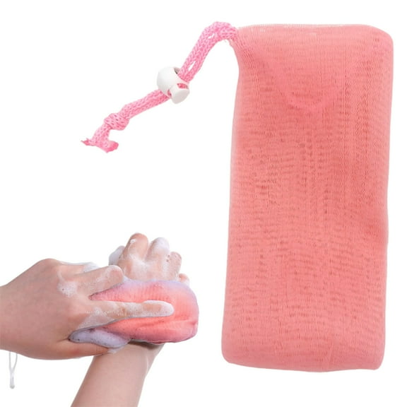 Soap Bag,Soap Saver Bag, Rough And Soft Exfoliation Soap Pouch for Bar Soap, Soap Mesh Pocket Bar Holder for Washing Body, Soap Sack Sponge Bag for Shower Bath