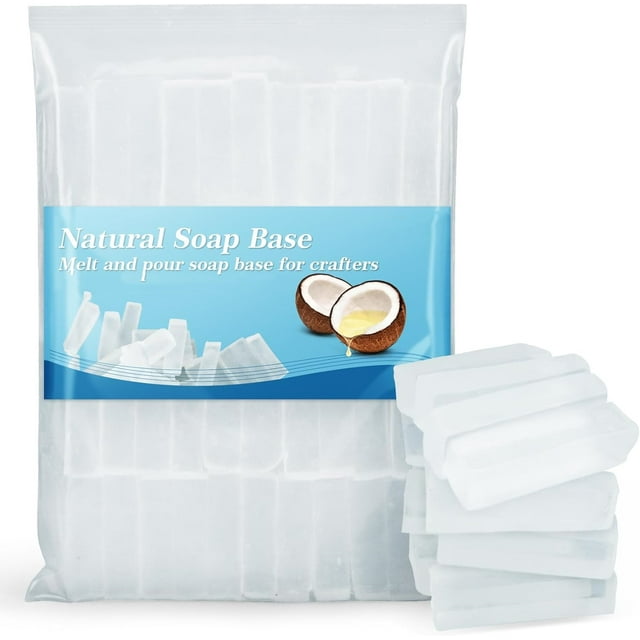 Soap Base Pre-Cut Moisturizing Natural Soap Base Melt and Pour Soap Base DIY Handmade Soap for Crafting Soap Making - 1Pack