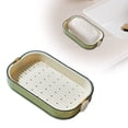 thumbnail image 1 of Soap Box for Bathroom Countertop - 2 Layer Drain Soap Storage Rack with Drainage, Household Soap Holder Organizer for Sink, Kitchen, Hotel Use, Easy Clean, 1 of 5