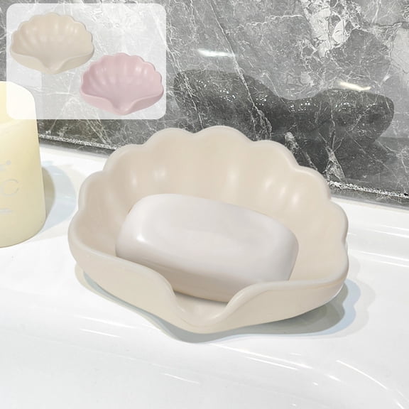 Soap Box for Bathroom with Lid and Drainage Tray Elegant Soap Holder for Shower Sink and Countertop Easy Drying and Stylish Storage for Home Spa and Guest Bathrooms Ihhddx