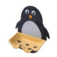 thumbnail image 1 of Soap Box Shelf Bathroom Storage Drain Soap Box Rack Soap Box Shelf Bathroom Storage Drain Soap Box Rack 1pc/ Penguin Soap Box Suction Cup Wall Mount Black, 1 of 5