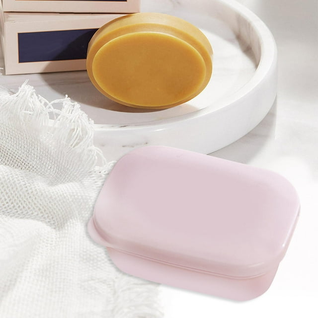 Soap Box with Lid Soap Dish Travel Soap Container Easy to Clean for Commercial Home Toiletries Business Trip