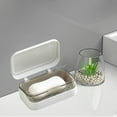 thumbnail image 1 of Soap Box with Lid - Ventilated Design, Soap Scum Prevention, Non-slip Base, Modern Bathroom & Travel Organizer, 1 of 9