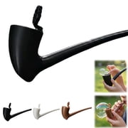 Soap Bubble Pipe, 3D Printed Creative Pipe-Shaped Bubbles Blower - Colorful Fun Bubble Blowing Pipe, Reusable Retro Fun Style Bubble Maker - for Party, Outdoor, Backyard Parties & Birthdays,Black