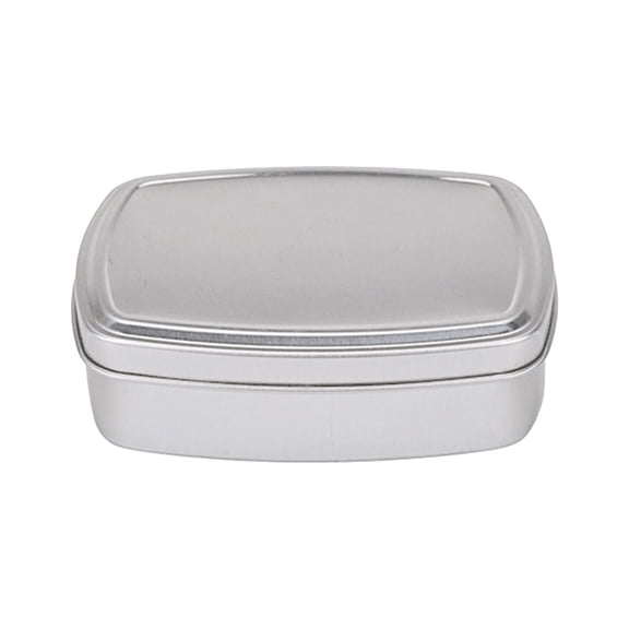 Soap Case,Metal Storage Container,Rectangular Aluminum Box,Travel Soap Container with Lid,Portability Bar Soap Holder for Home,Bathroom,Gym,Camping Travel,3.74x2.75x1.1 inch(Silver)