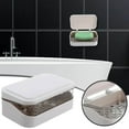 Soap Container Bar Holder Travel Case Dish Cover Box Drainers Storage