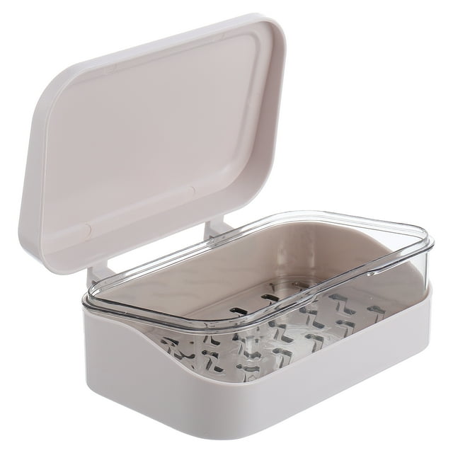 Plastic Soap Container Bar Holder, Wall Mount Travel Case, Compact Size Storage Box