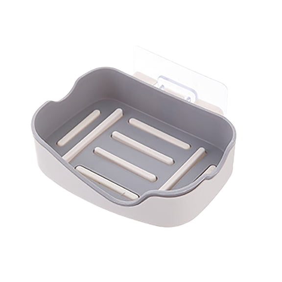 Soap Dish for Bathroom Sink, Easeky Soap Dish for Shower Soap Dishes Soap Savers for Bar Soap Soap Bar Holder Shower Plastic Soap Holders Easy to Clean Keeps The Soap Dry Soap Drainer Tray Grey