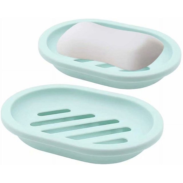 Soap Dish with Drain,Soap Holder Easy Cleaning Soap Saver Dry Stop