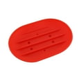 thumbnail image 1 of Soap Dish with Drain Soap Holder, Easy Cleaning Soap Saver Holder Soap Drying Rack, Durable Soap Tray for Shower Shelf Bathroom Kitchen, Reusable & Convenient, Multicolor(Red,4.5x3.1"), 1 of 9