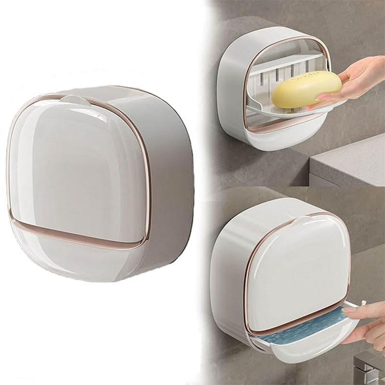 Soap Dish with Drainage Box, Wall Mounted Soap Holder for Shower, Keep — free download