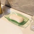 thumbnail image 1 of Soap Dish Holder for Bar Soap, Bathroom Soap Dishes Soap Holder, Soap Saver Dry Stop Mushy Soap Tray for Shower Bathroom, Kitchen Sink (Clear) 5.83x3.54x0.55", 1 of 9