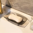 thumbnail image 1 of Soap Dish Holder for Bar Soap, Bathroom Soap Dishes Soap Holder, Soap Saver Dry Stop Mushy Soap Tray for Shower Bathroom, Kitchen Sink (Clear) 5.83x3.54x0.55", 1 of 9