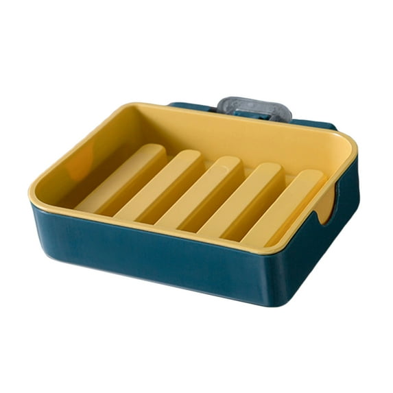 Soap Dish Soap Holder NO-Drilling & Removable Bar Soap Holder Bathroom Wall Mount Soap Dish Powerful Shower Soap Holder Waterproof Soap Dish for Shower Bathroom