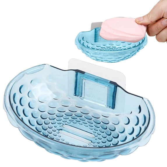 Soap Dish Holder, Ongmies Plastic Soap Saver, Bathroom Soap Dishes Bar Soap Holder Tray, Soap Dishes for Shower Bathroom, Kitchen Sink Soap Dish
