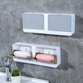 thumbnail image 1 of Soap Dish Holder Shower Bar Soap Holder Wall Mounted Soap Box for Shower, Bathroom, Bathtub, Kitchen Sink, 1 of 7