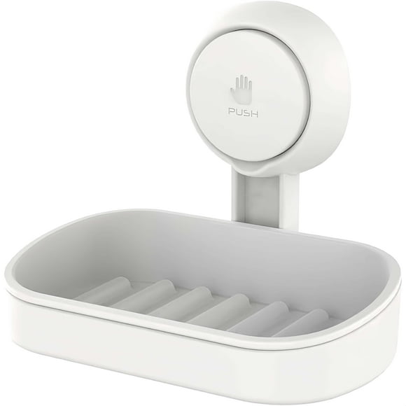 Soap Dish Holder for Shower Wall Mounted Vacuum Suction Design for Bathroom Use