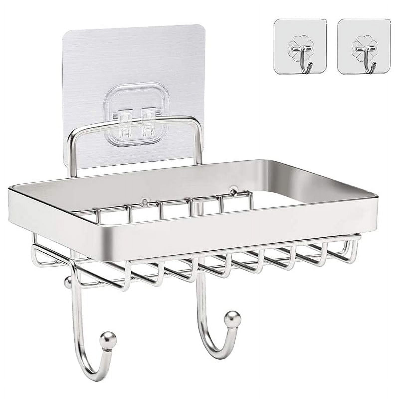 Dancrul Bathroom Soap Dishes, Bar Soap Holder for Shower Wall, Rust Proof  Metal Self Draining Soap Tray, Wall Mounted Soap Dish for Shower, Shower
