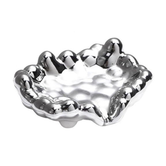 Soap Dish Light Luxury Portable Soap Storage Rack Gold Cloud Shape Bathtub Shower Tray Plastic Silver Soap Organizer