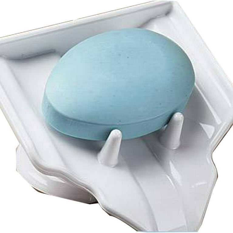 iSoapStone Premium Self-Draining Silicone Soap Dish (Light Grey, 1)