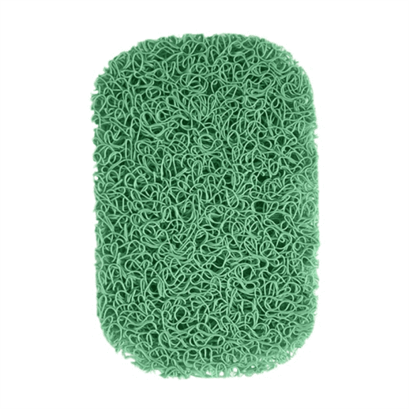 Soap Dish Pad, Green PVC Wire Spool Non-Slip Absorbent, 1 Piece Quick Drying Oval Mat, For Bathroom Vanity Countertop Kitchen Sink Protect Sink Surface Prevent Soap Mushiness Keep Tidy