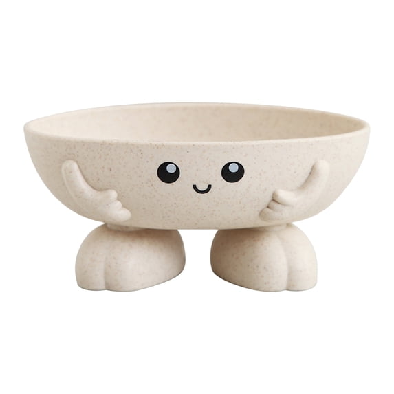 Soap Dish, Self Draining Soap Holder, White Leaf Shape Ceramic Soap Tray for Bathroom and Kitchen, Easy to Clean, Durable and Stable Design, Multipurpose Bar Soap Storage
