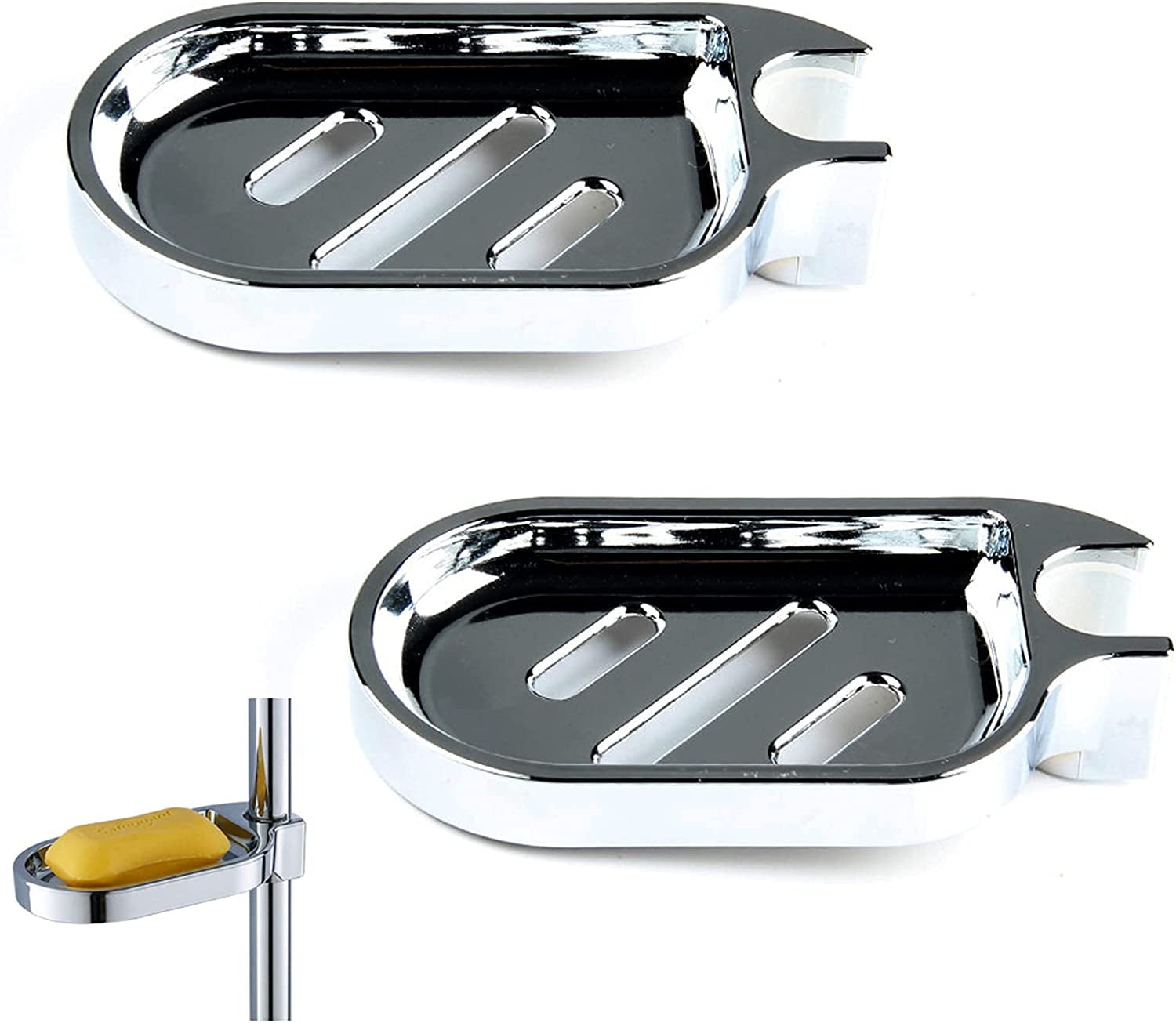 Soap Dish for Shower Bar Durable Adjustable Shower Soap Dish ABS Plastic Soap Box Shelf Shower