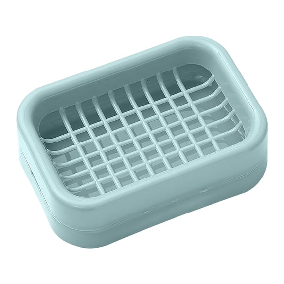Soap Dish, Small Plastic Bathroom Soap Holder,Mint Green, Pink, Blue - Portable Soap Case for Shower, Bathroom or Kitchen