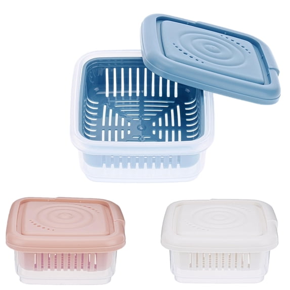 Square Soap Box Soap Dish, Square Soap Travel Case with Drainage Layer, Leak-Proof Soap ...